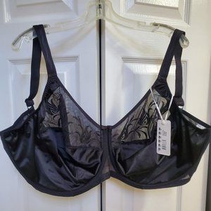 Black Elomi Caitlyn bra 40L US or 40HH UK